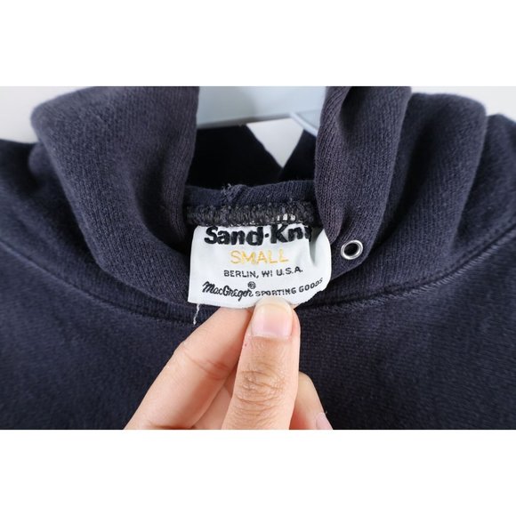 Vintage 80s Sand Knit S Thrashed Seton Hall University Basketball Hoodie USA - Picture 4 of 12